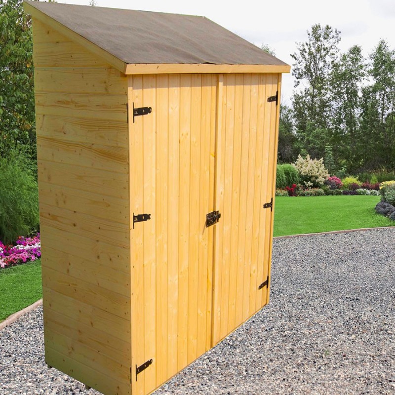 Coffre De Rangement En Bois Massif - Meuble D'Appoint - Brun - Neuf