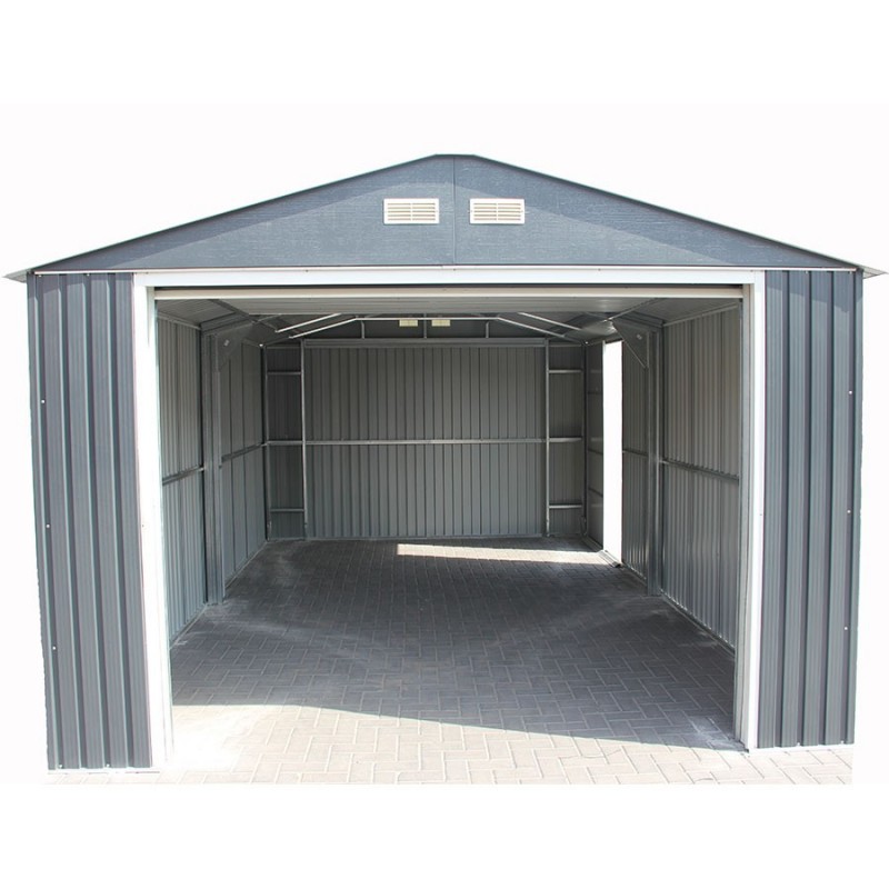 Garage Métal Grande Hauteur Duramax Anthracite